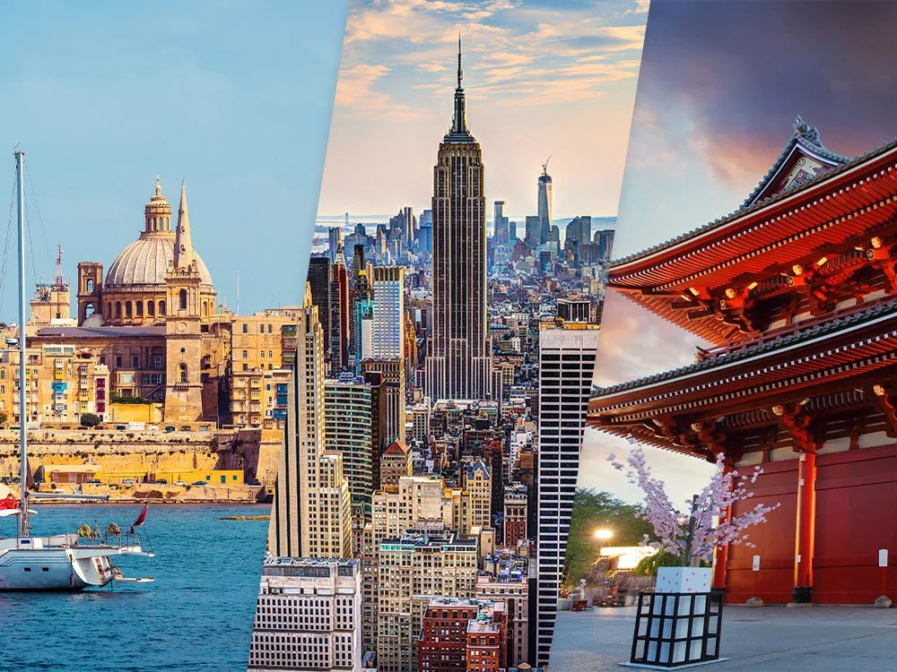 Destinations partout dans le monde